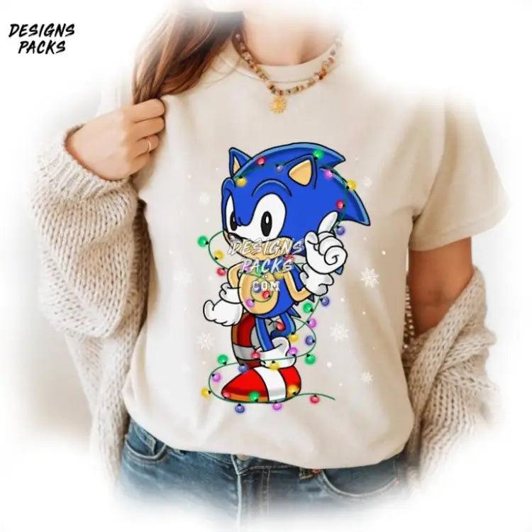 Merry Christmas Sublimation Sonic The Hedgehog Png Design