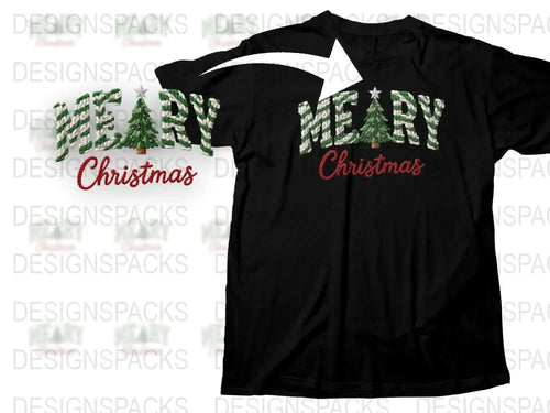 Vegan Merry Christmas T-Shirt, Festive Holiday Tee, Unisex Xmas Shirt, Eco-Friendly Black Top, Gift for Vegans