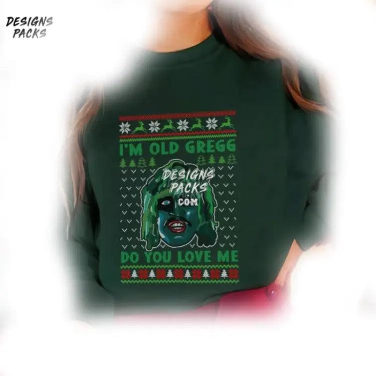 Merry Christmas You Fuzzy Little Man Peach Vintage Old Gregg I’m Do Love Me Ugly Png Design