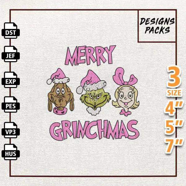 Merry Greenchmas Embroidery Design