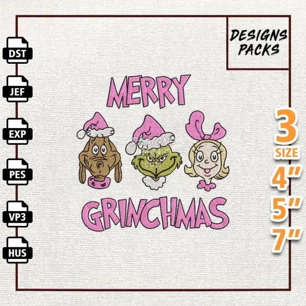 Merry Greenchmas Embroidery Design