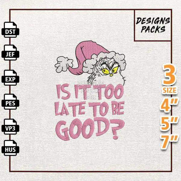 Merry Greenchmas Embroidery Design