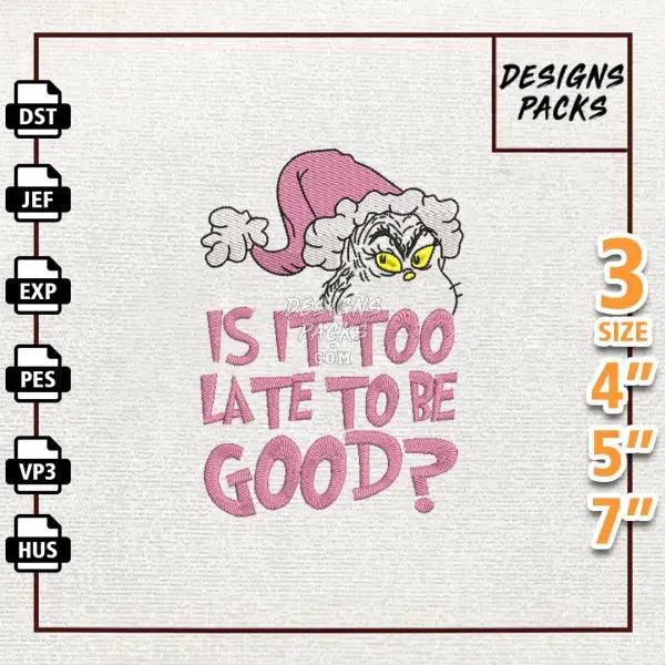 Merry Greenchmas Embroidery Design