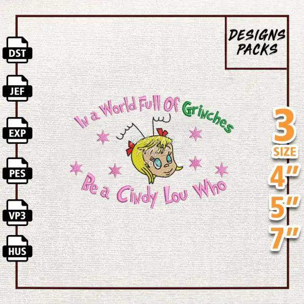 Merry Greenchmas Embroidery Design