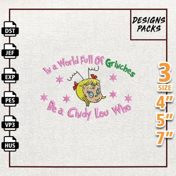 Merry Greenchmas Embroidery Design