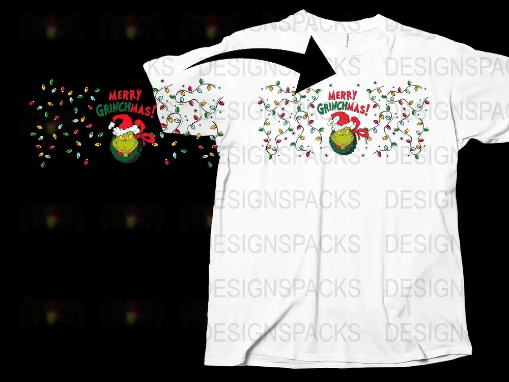 Merry Grinchmas T-Shirt, Funny Christmas Tee, Holiday Grinch Shirt, Festive Winter Apparel, Unisex Gift Idea