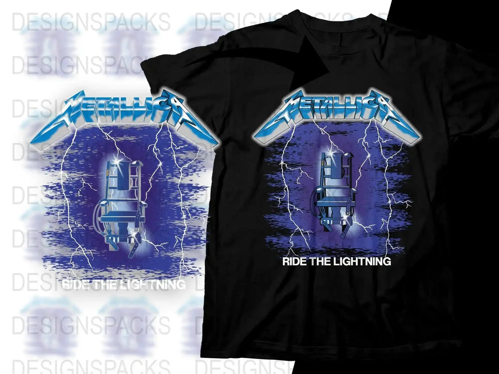 Metallica Electric Chair Graphic Png Digital Download