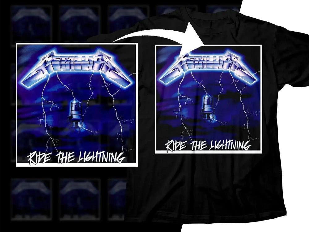 Metallica Ride The Lightning Rock Png Halftone Digital Download