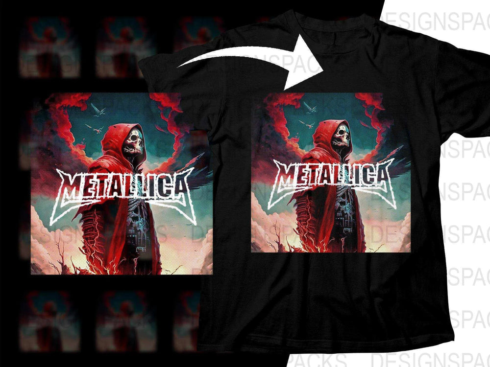 Metallica Rock Music Band Graphic Png Halftone Digital Download