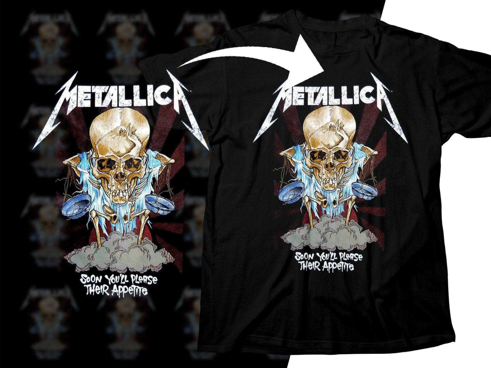 Metallica Skull Soon You'll Please Their Appetite Png Halftone Digital Download