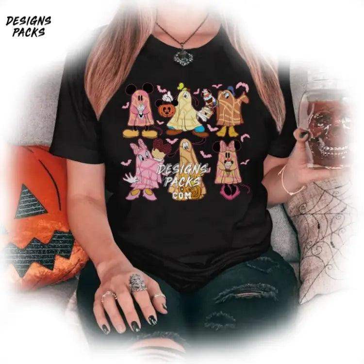 Mexican Halloween Conchas Ghost Cartoon Mickey & Friends Pantasmas Png Design