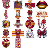 Load image into Gallery viewer, 56 Miami Heat Basketball Designs Bundle PNG
