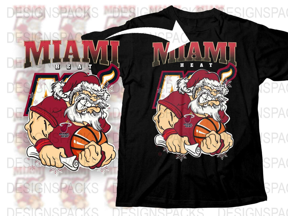 Miami Heat T-Shirt, Vintage Cartoon Tiger Basketball Design, Unisex Sports Apparel, Gift for Fans