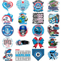 Load image into Gallery viewer, 66 Miami Marlins Baseball Designs Bundle PNG
