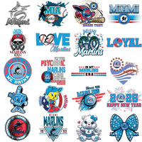 Load image into Gallery viewer, 66 Miami Marlins Baseball Designs Bundle PNG

