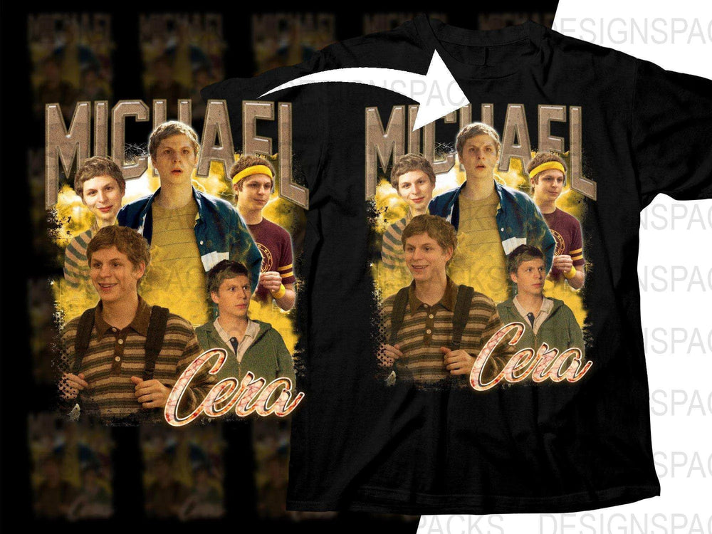 Michael Cera Collage Bootleg Movie Png Digital Download