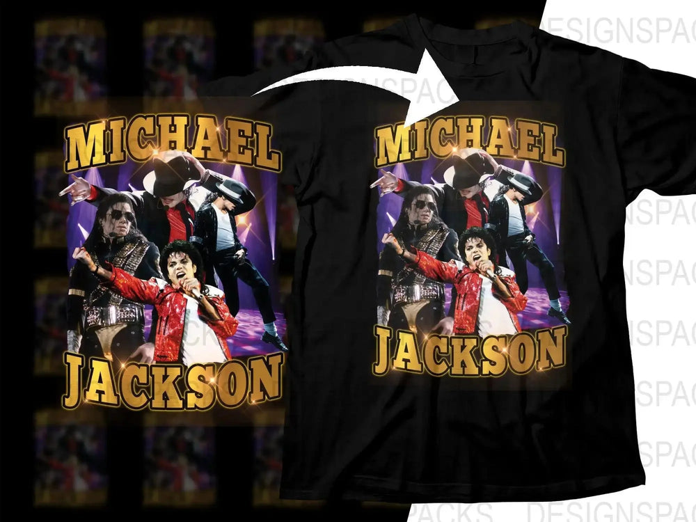 Michael Jackson Iconic Performances Graphic Png Digital Download