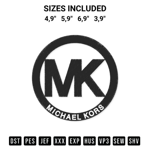 Michael Kors Logo 3 Embroidery Design