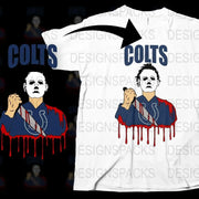 Michael Myers Colts Halloween Horror Style Png Digital Download