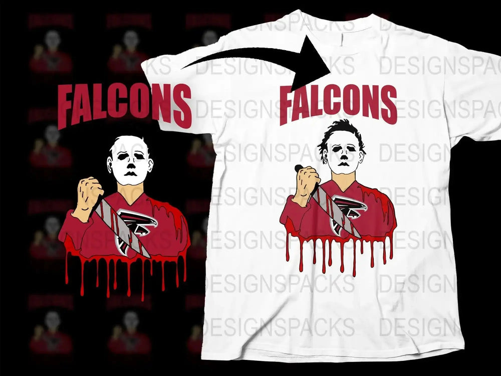 Michael Myers Falcons Halloween Horror Movie Png Digital Download