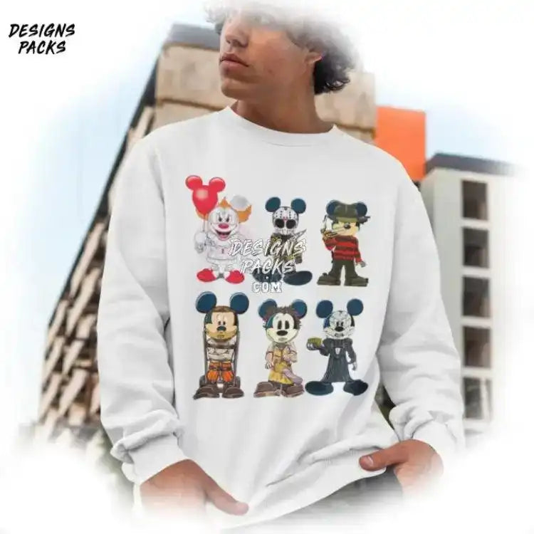Michael Myers Freddy Krueger Diseny Mickey Horror Halloween Png Design