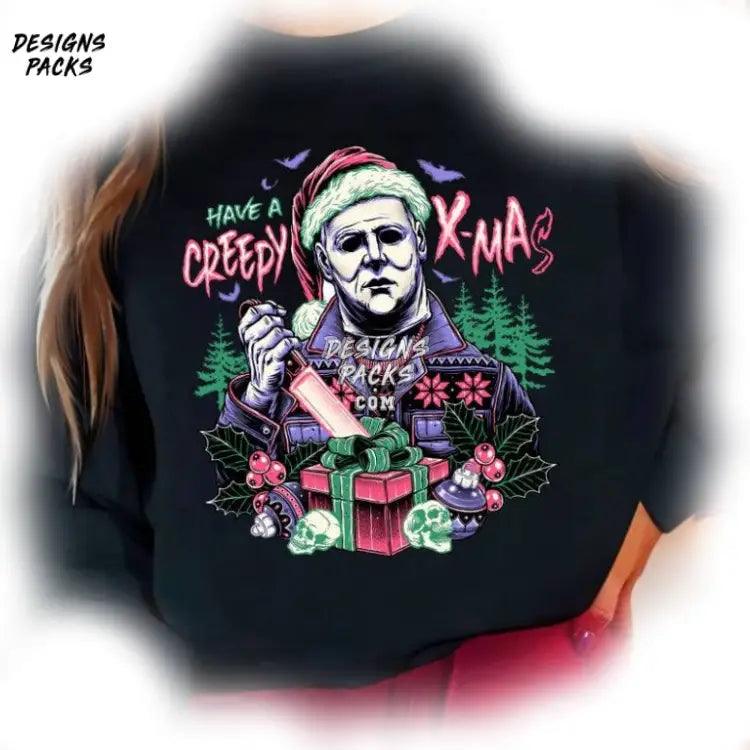 Michael Myers Ugly Christmas Creepy Xmas Png Design