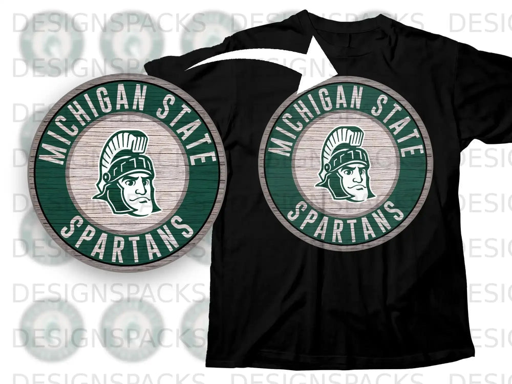 Michigan State Spartans Logo Graphic T-Shirt