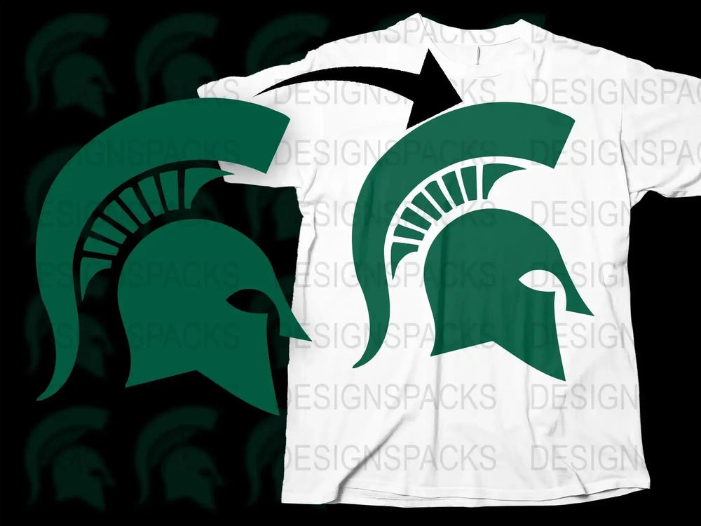 Michigan State Spartans College Football Png Digital Download