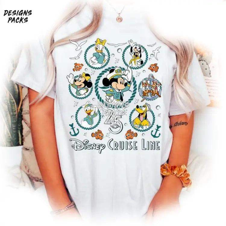 Mickey And Friends Cruise Group Finding Nemo Line 25Th Silver Anniversary At Sea Png Design