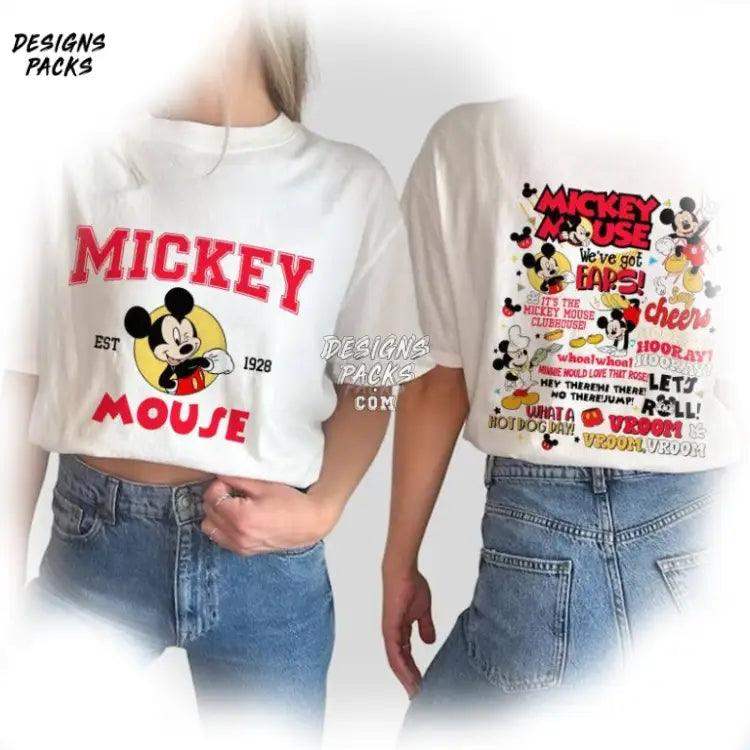 Mickey And Minnie Birthday Party Cartoon Vintage Mouse 1928 Png Design