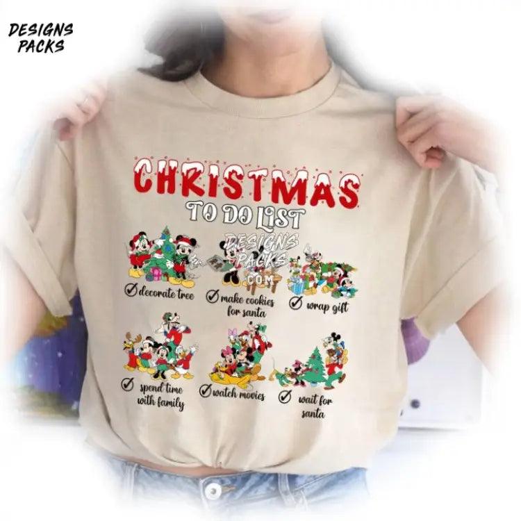 Mickey Christmas To Do List Minnie Mickey’s Very Merry Party Png Design