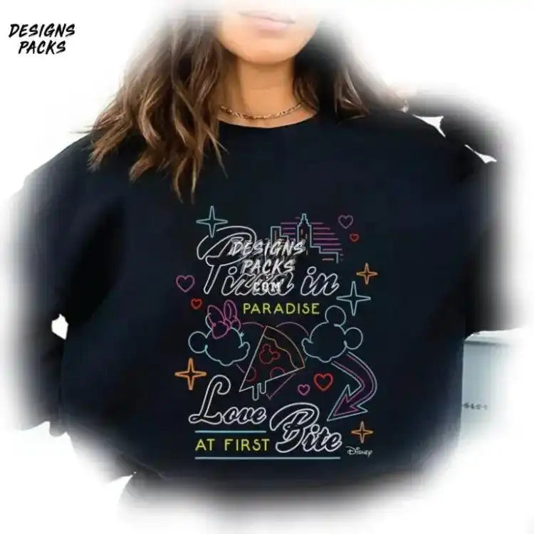 Mickey Couple Matching Magic Kingdom Cartoon Minnie And Love At First Bite Png Design
