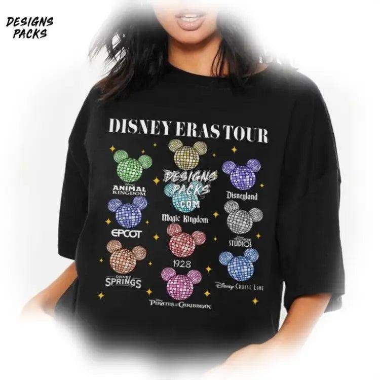 Mickey Disco Ball Cartoon Land Design Vintage Eras Tour Png