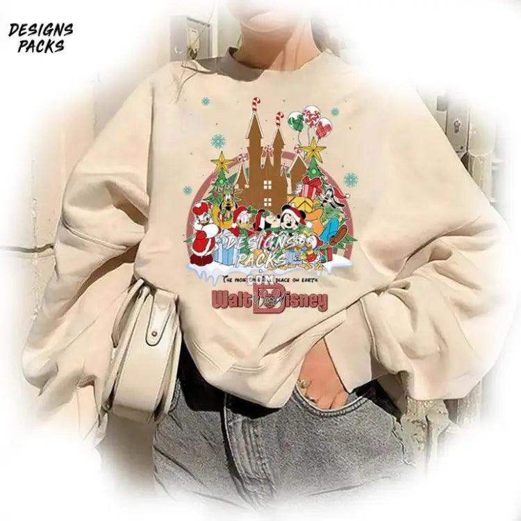 Mickey Ears Xmas Cartoon Land Trip Vintage And Friend Christmas Png Design