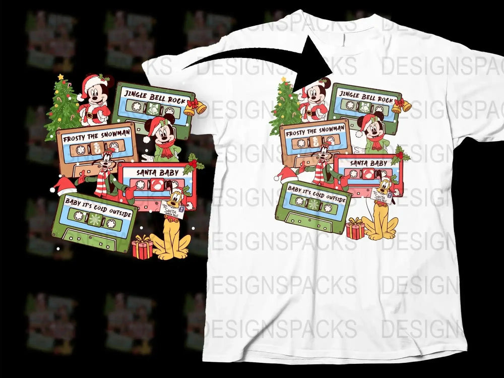 Christmas Train T-Shirt, Festive Holiday Apparel, Santa, Snowman, Reindeer, Gifts Graphic Tee