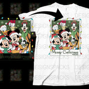 Disney Christmas T-Shirt 2022, Mickey and Friends Holiday Tee, Family Festive Apparel, Colorful Cartoon Characters Top