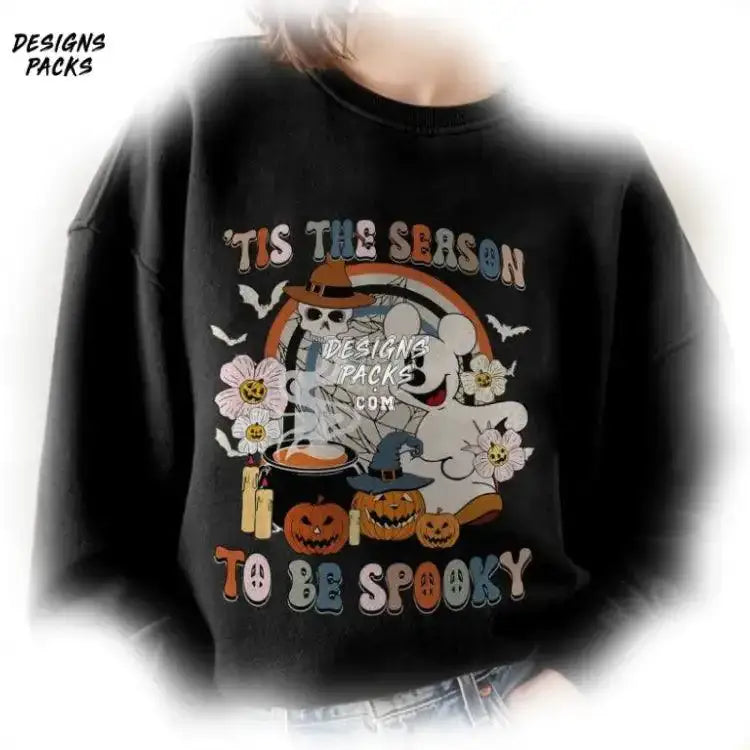 Mickey Ghost Halloween Mickey’s Not So Scary Vintage Cartoon Tis The Season To Be Spooky Png Design