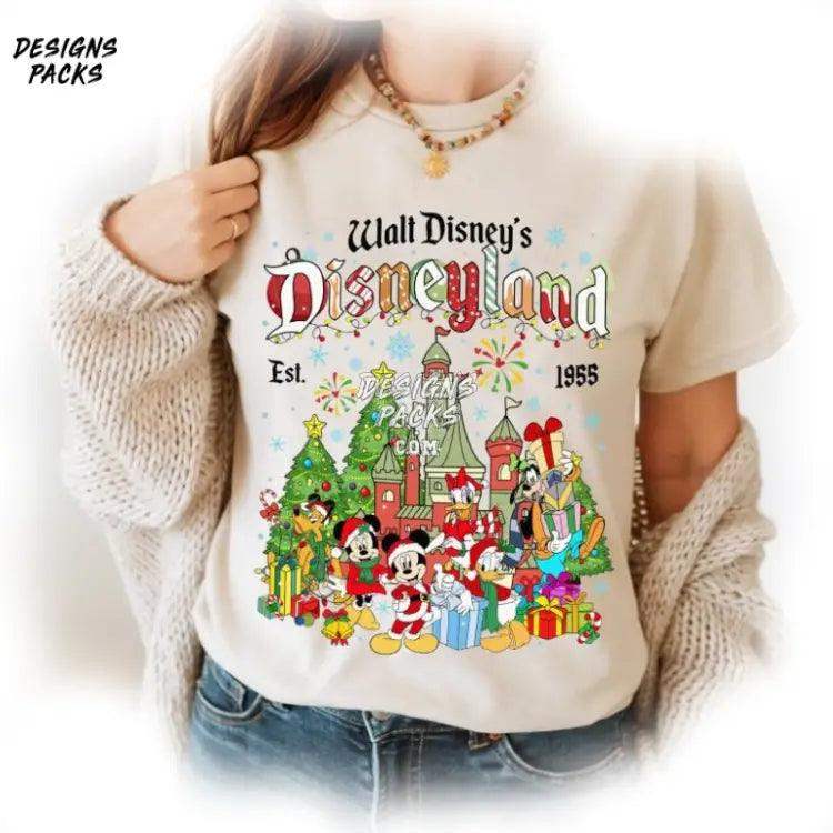 Mickey Minnie Xmas Magic Kingdom Christmas Cartoon And Friends Land Png Design