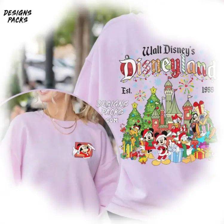 Mickey Minnie Xmas Magic Kingdom Christmas Cartoon And Friends Land Png Design