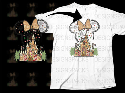 Disney Christmas T-Shirt, Mickey Mouse Holiday Tee, Festive Family Matching Shirts, Casual Wear