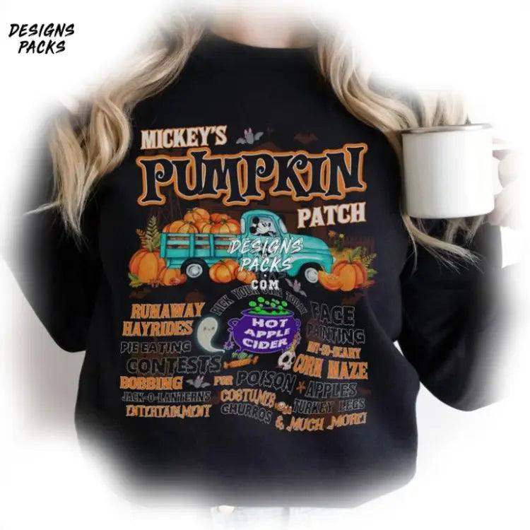 Mickey’s Pumpkin Patch Mickey Not So Scary Cartoon Halloween Png Design