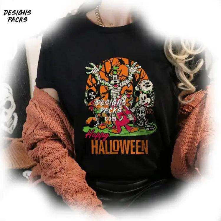 Mickey Skeleton Halloween Not So Scary Cartoon And Friends Happy Png Design