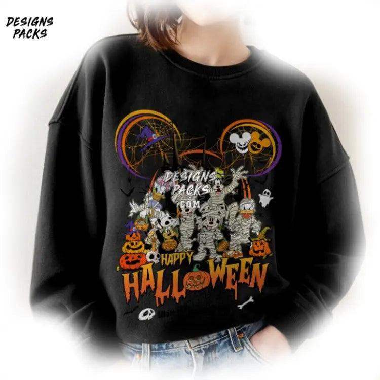 Mickey Skeleton Halloween Not So Scary Cartoon And Friends Happy Png Design