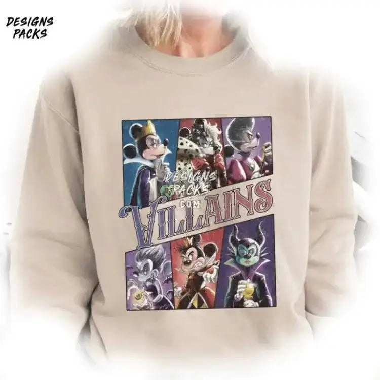 Mickey Villains Villain Squad Cartoon Halloween Png Design