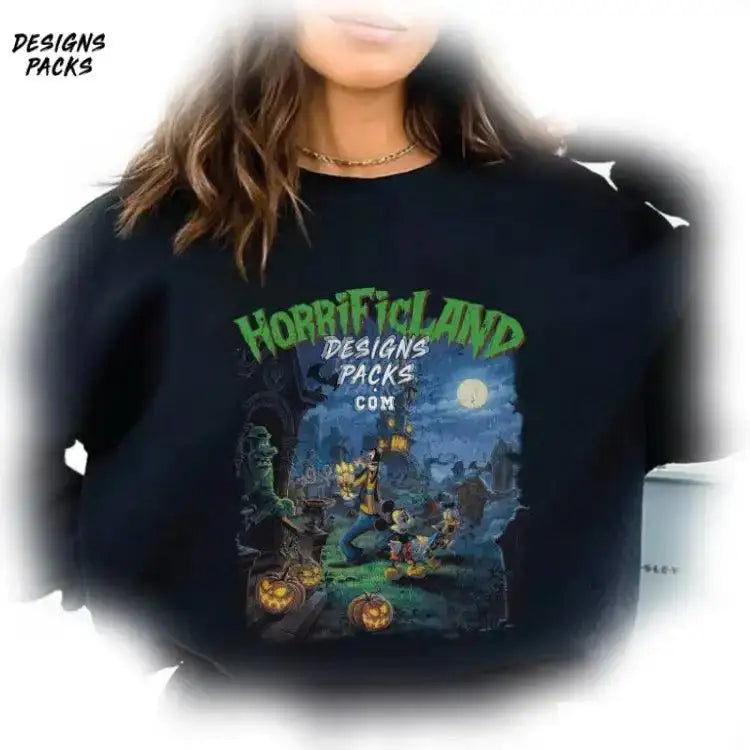Mickeys Not So Scary Halloween Party Cartoon Horrific Land Mickey And Friends Png Design