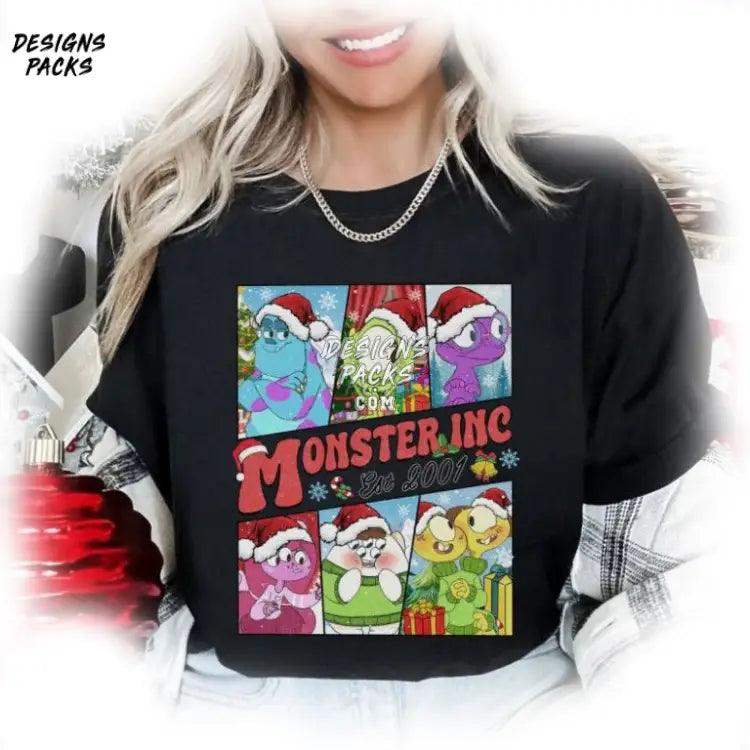 Mickeys Very Merry Xmas Party Family Cartoon Monsters Inc Mike Present And Santa Sully Christmas
