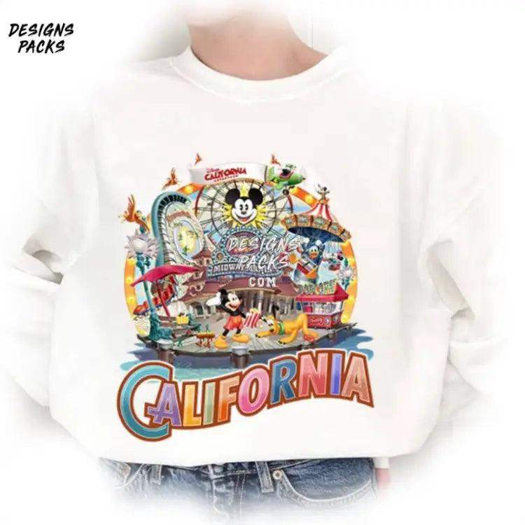 Midway Mania Sublimation Designs Cartoon Mickey And Friends California Adventure Png Design