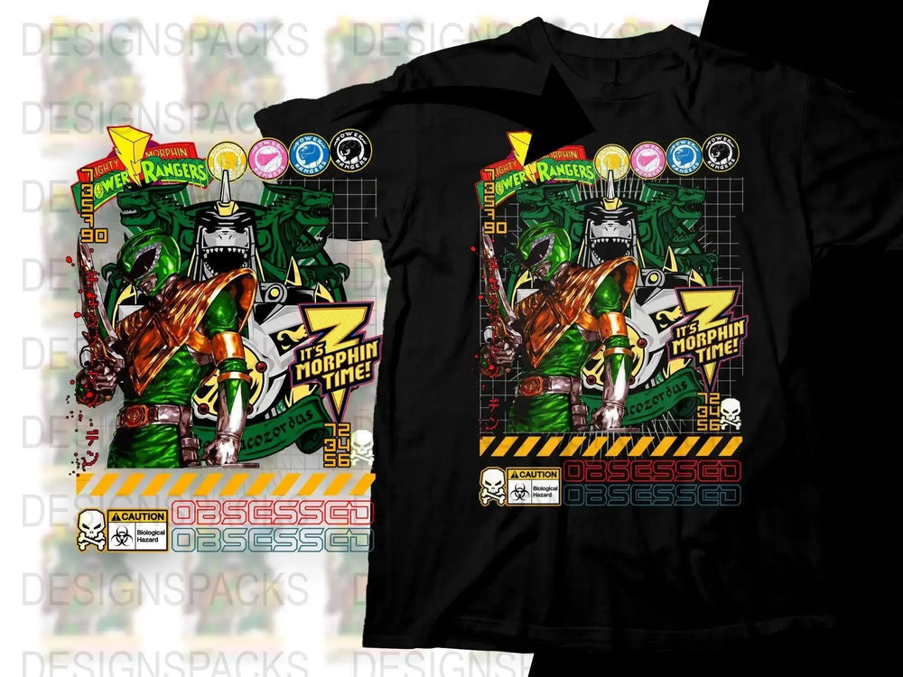 Mighty Morphin Power Rangers Green Ranger Png Digital Download