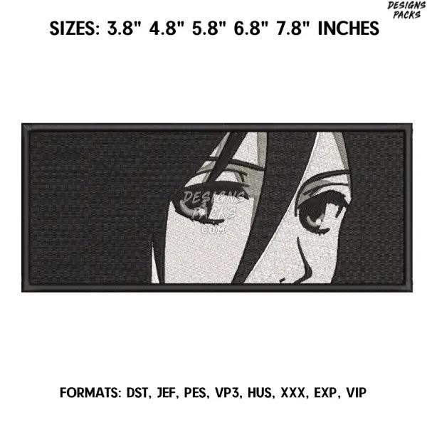Mikasa Embroidery Design File / Attack on Titan Anime Embroidery Design/ Mikasa Akkerman Titan anime embroidery design