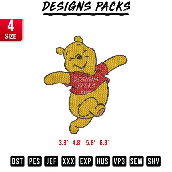 mini the pooh jump embroidery design Embroidery Design 